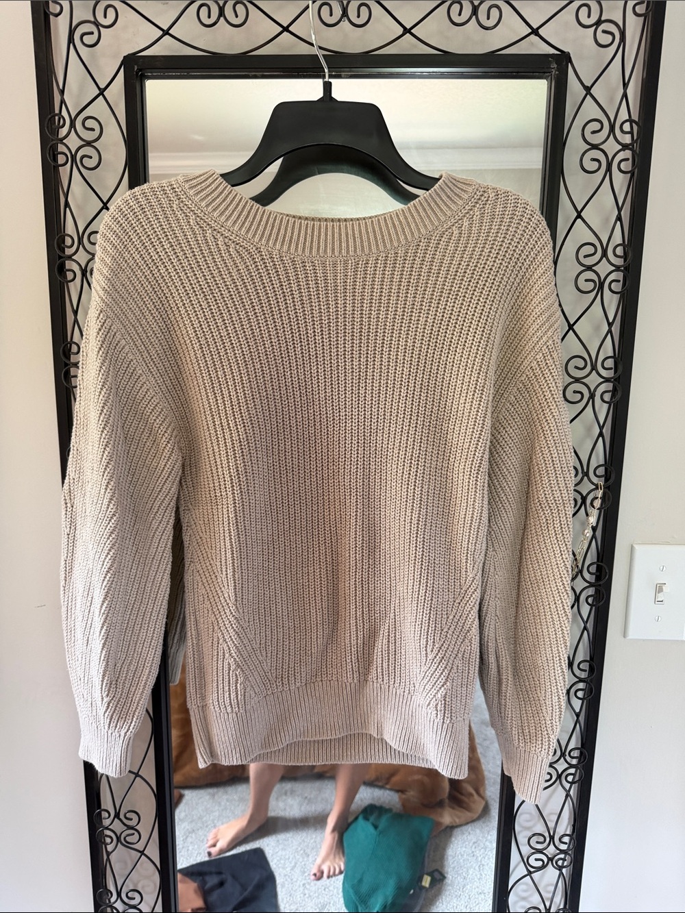 Gap Beige Knit Women's Sweater - Casual Crewneck